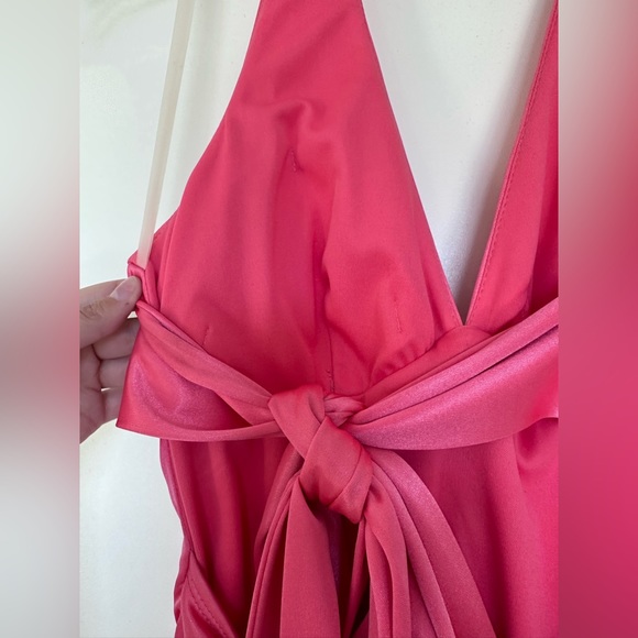 Y2K Open Back Halter Dress - Picture 4 of 5